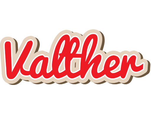 Valther chocolate logo