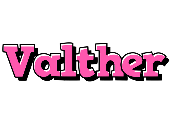 Valther girlish logo