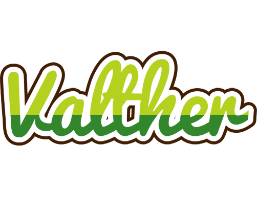 Valther golfing logo