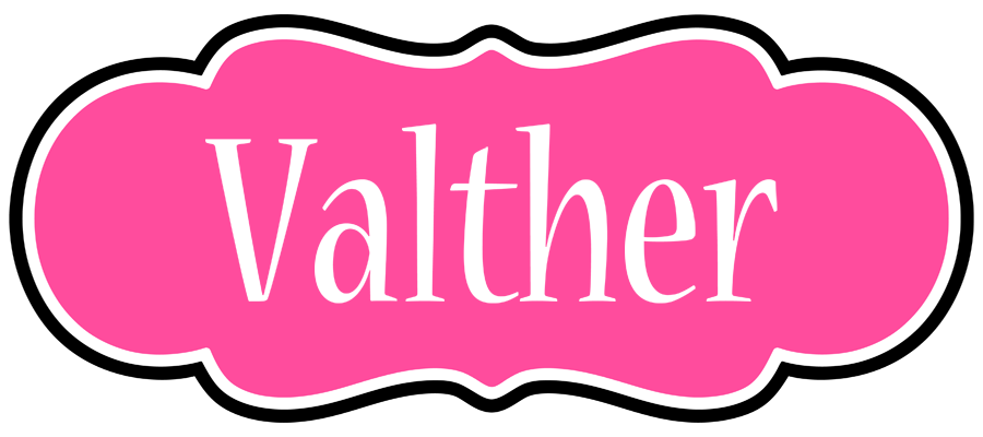 Valther invitation logo