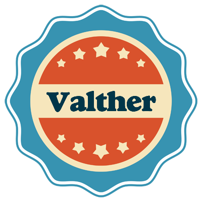 Valther labels logo
