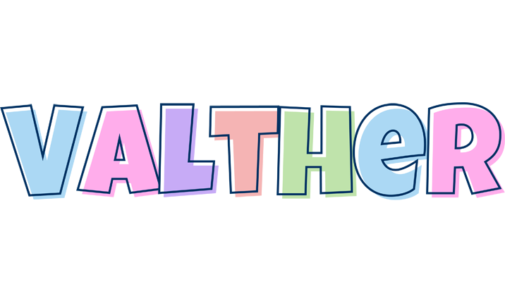 Valther pastel logo