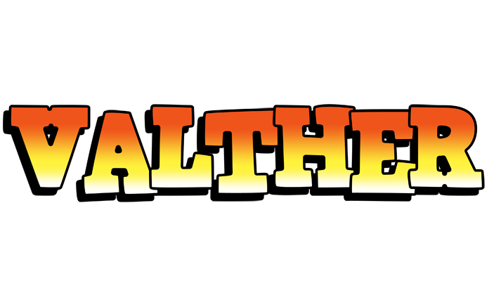 Valther sunset logo