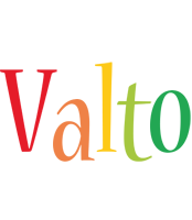 Valto birthday logo