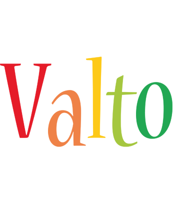 Valto birthday logo