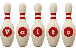 Valto bowling-pin logo