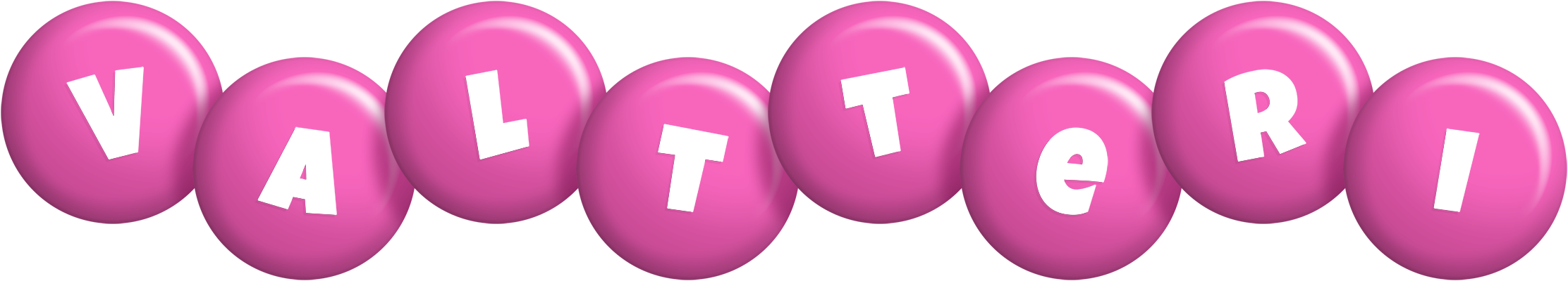 Valtteri candy-pink logo