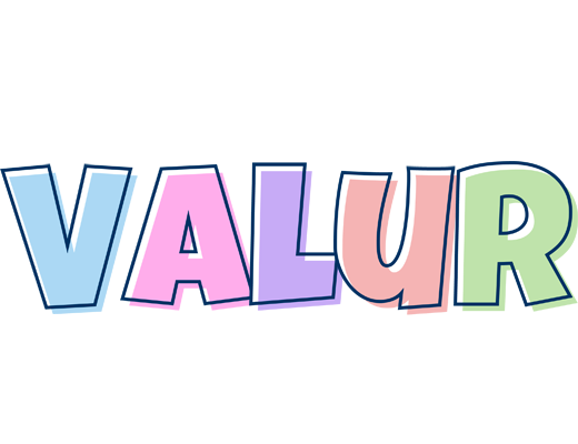 Valur pastel logo