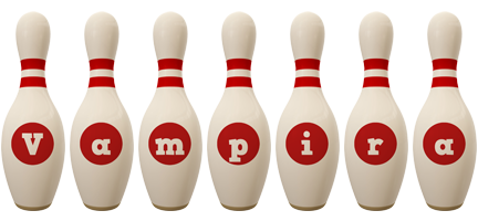 Vampira bowling-pin logo