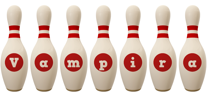 Vampira bowling-pin logo
