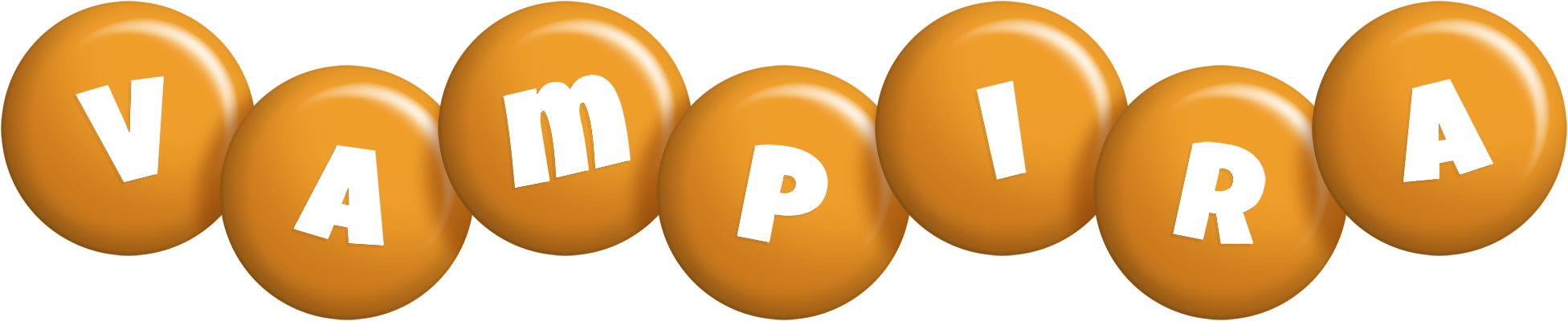 Vampira candy-orange logo