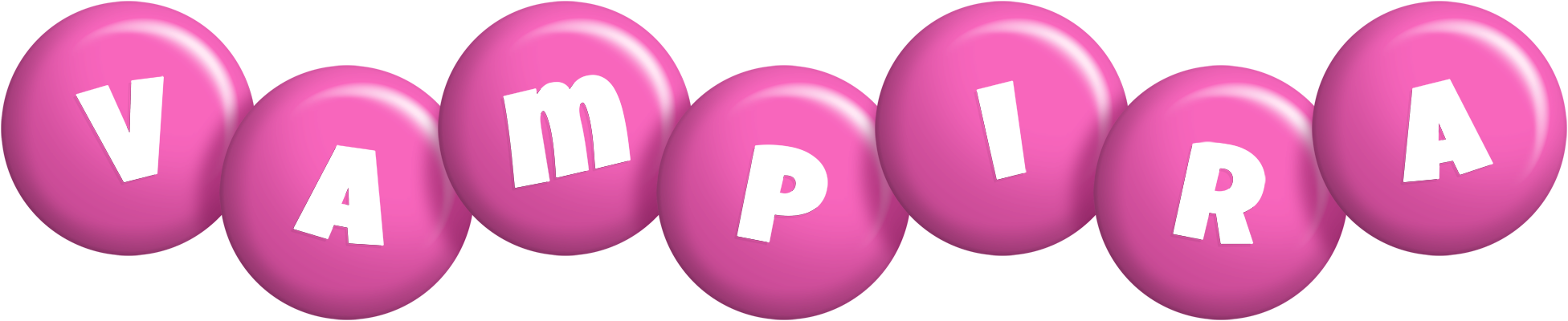 Vampira candy-pink logo
