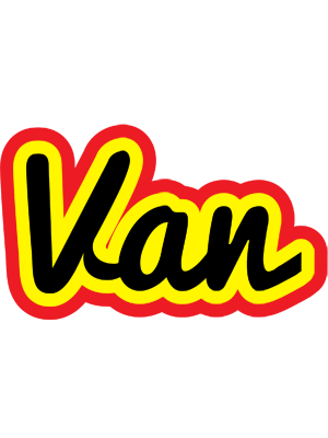 Van flaming logo