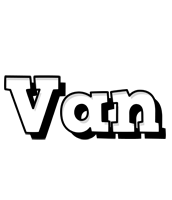 Van snowing logo