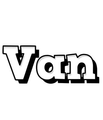 Van snowing logo