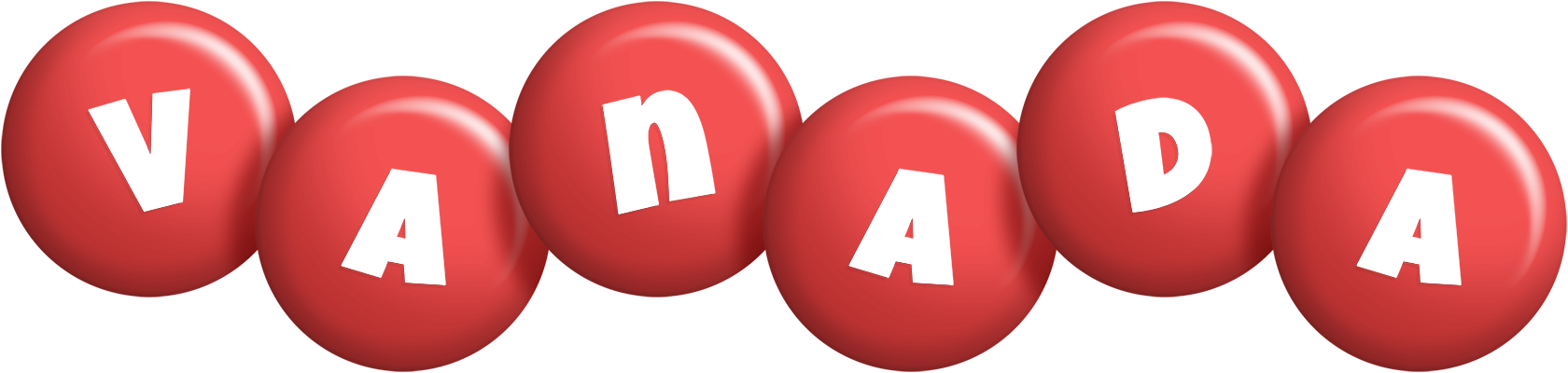 Vanada candy-red logo