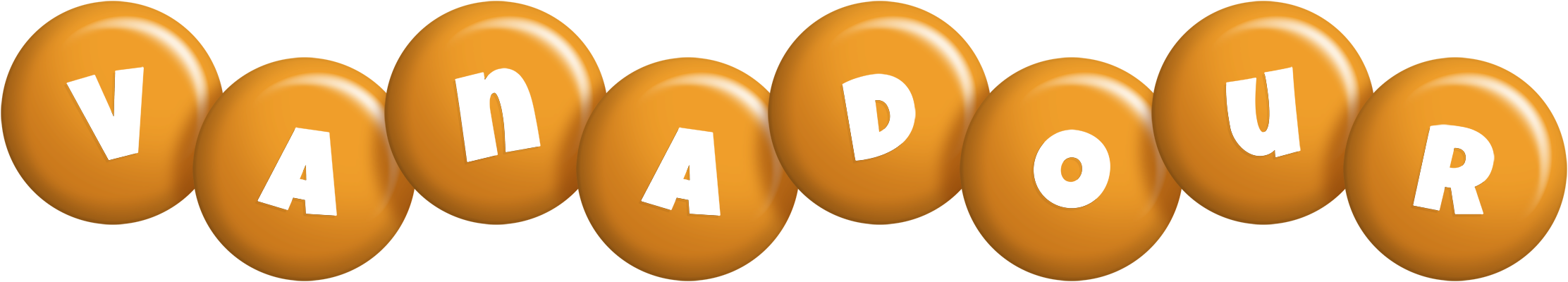 Vanadour candy-orange logo