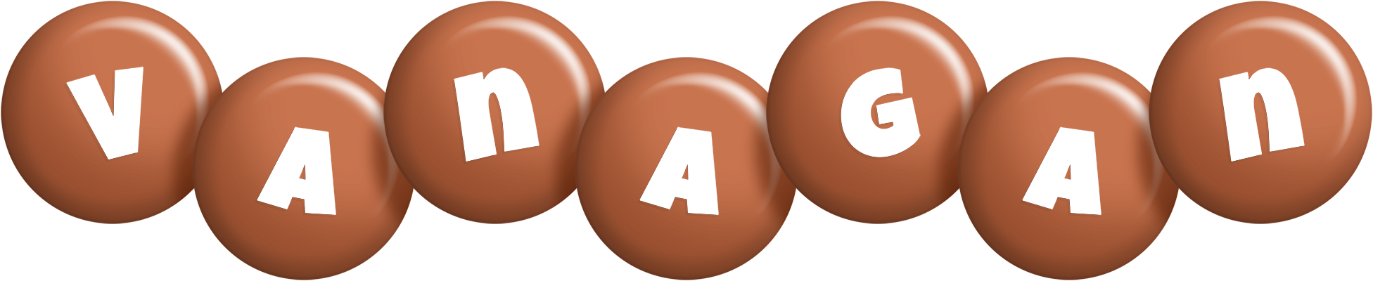 Vanagan candy-brown logo