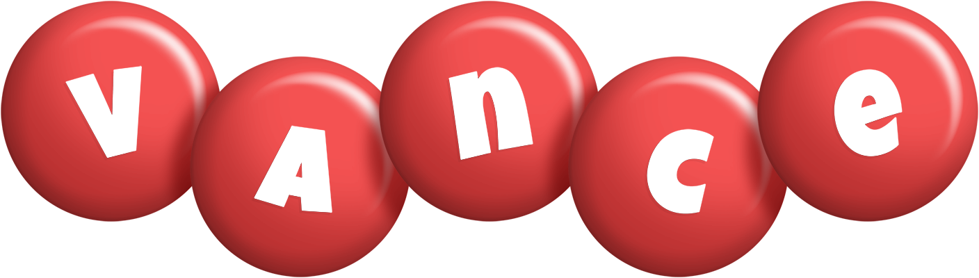 Vance candy-red logo