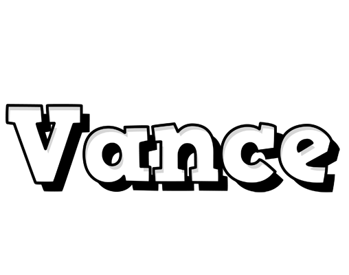 Vance snowing logo