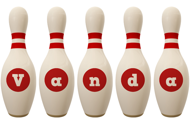Vanda bowling-pin logo