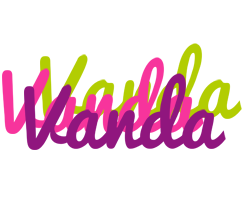 Vanda flowers logo