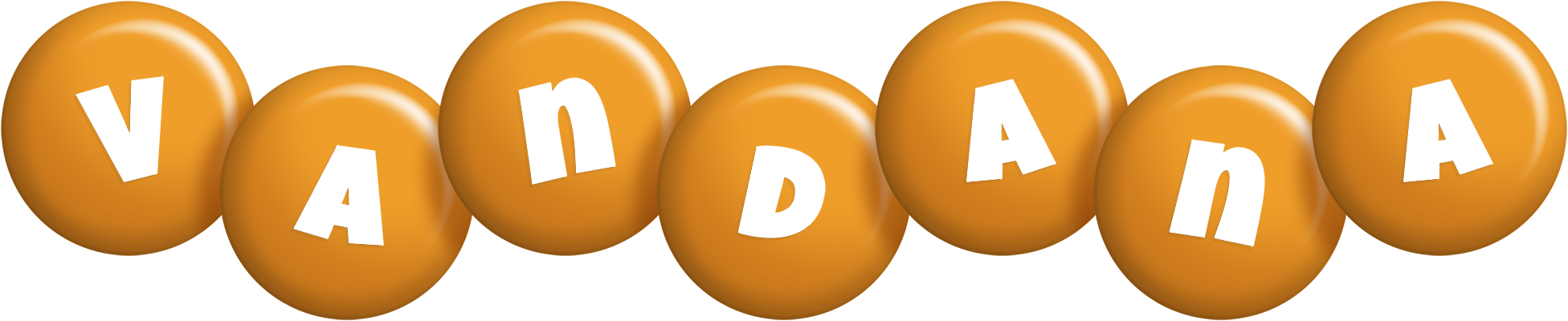 Vandana candy-orange logo