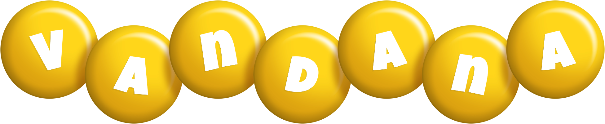 Vandana candy-yellow logo