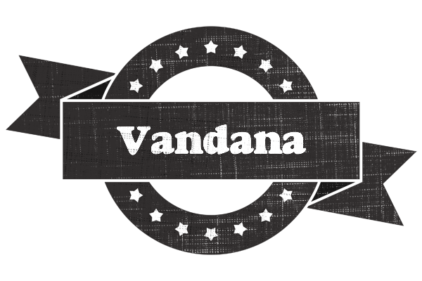 Vandana grunge logo