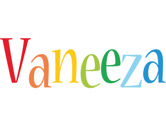 Vaneeza birthday logo