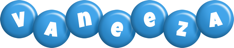 Vaneeza candy-blue logo