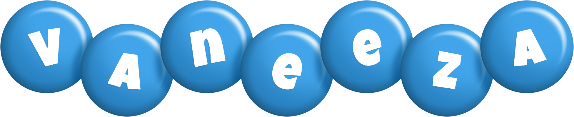 Vaneeza candy-blue logo
