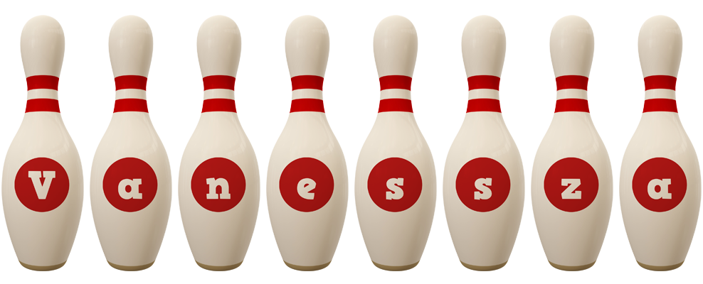 Vanessza bowling-pin logo