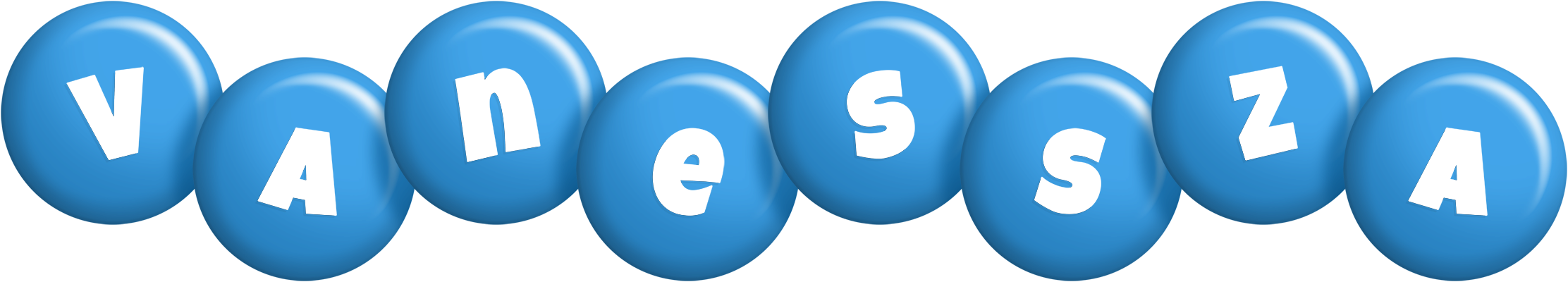 Vanessza candy-blue logo