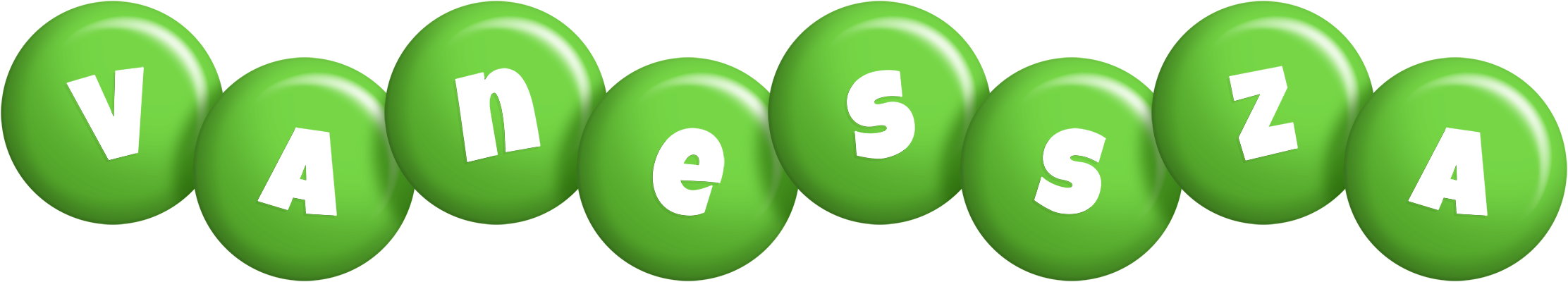 Vanessza candy-green logo