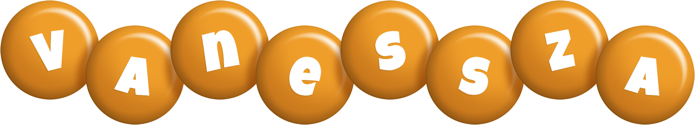 Vanessza candy-orange logo
