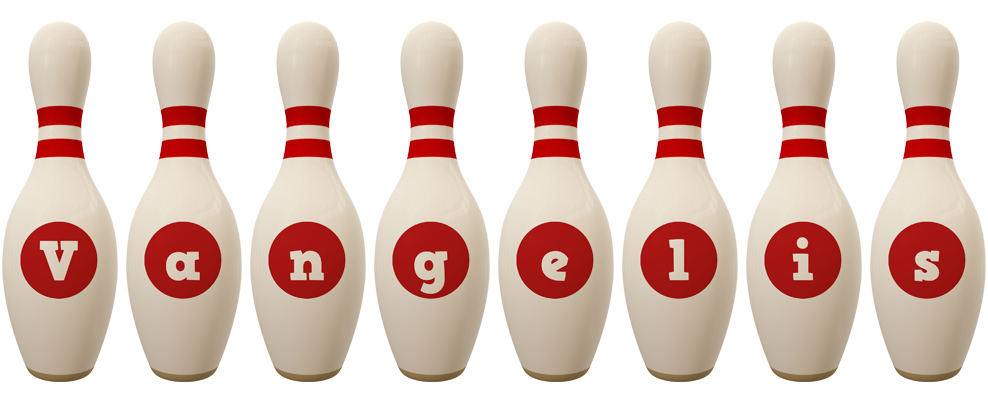 Vangelis bowling-pin logo
