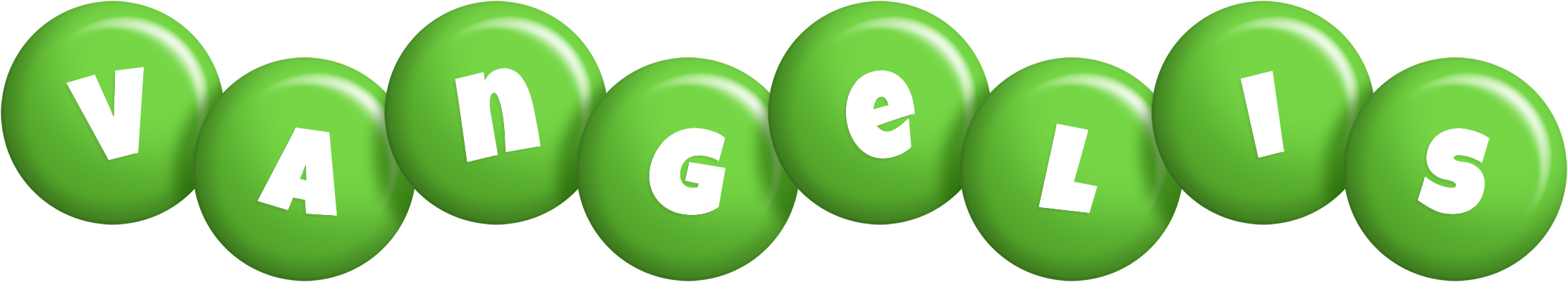 Vangelis candy-green logo