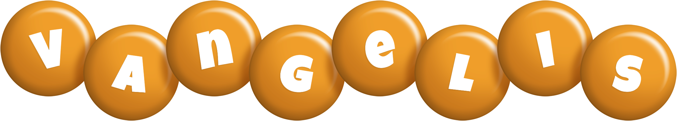 Vangelis candy-orange logo