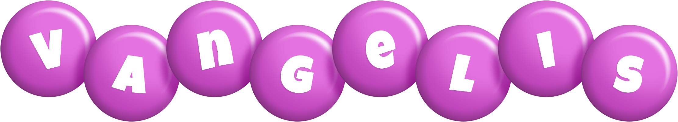 Vangelis candy-purple logo