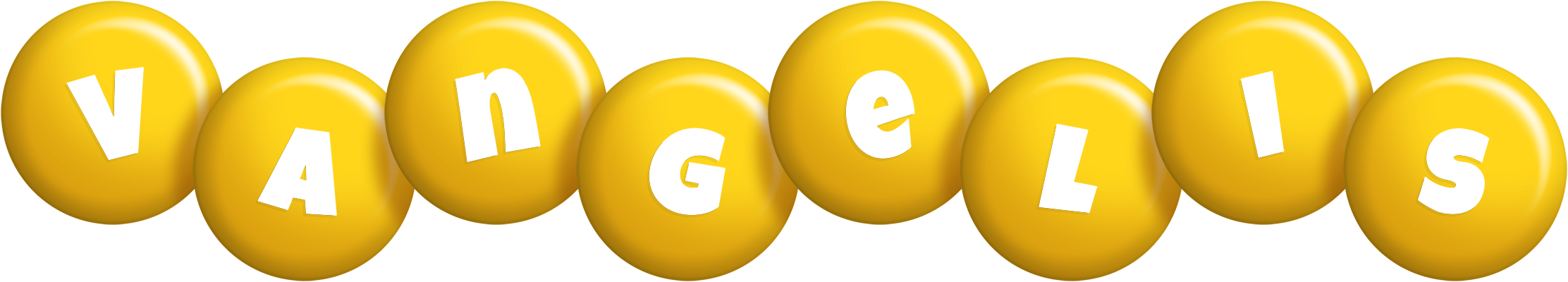 Vangelis candy-yellow logo