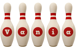 Vania bowling-pin logo