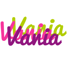 Vania flowers logo