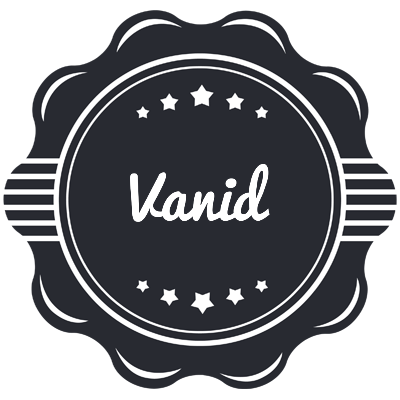 Vanid badge logo