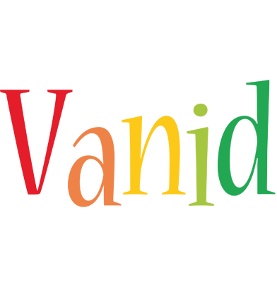 Vanid birthday logo