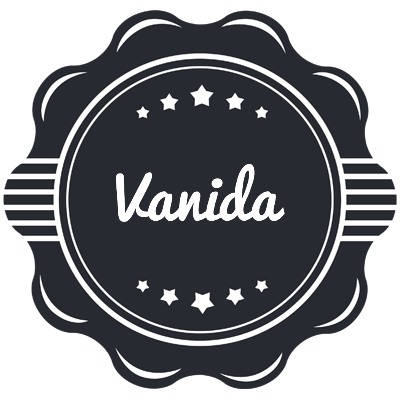 Vanida badge logo
