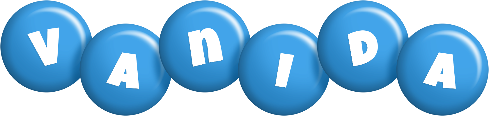 Vanida candy-blue logo