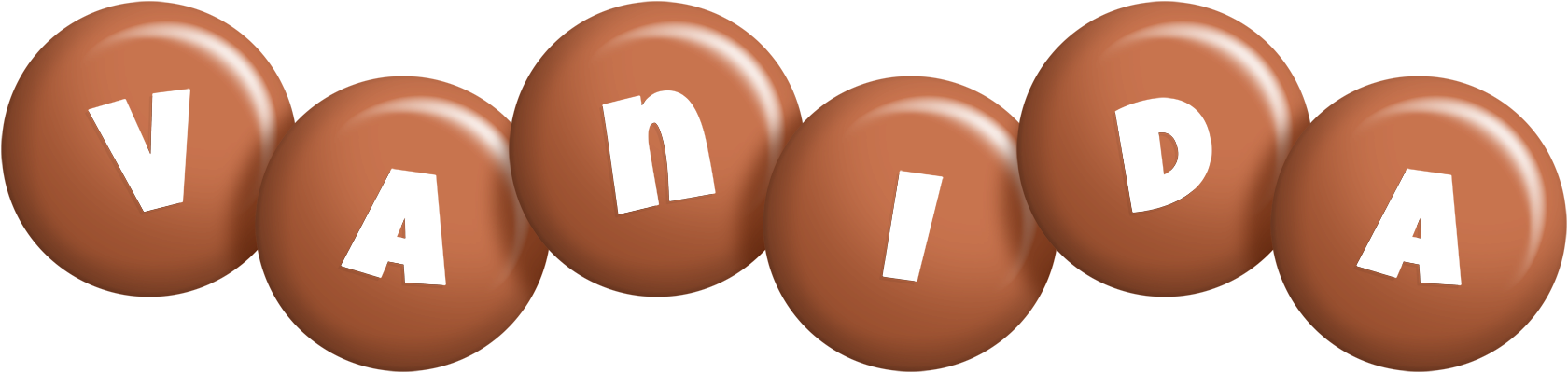 Vanida candy-brown logo