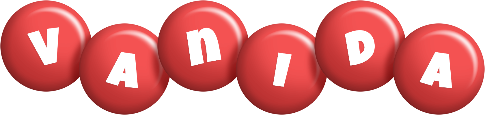 Vanida candy-red logo
