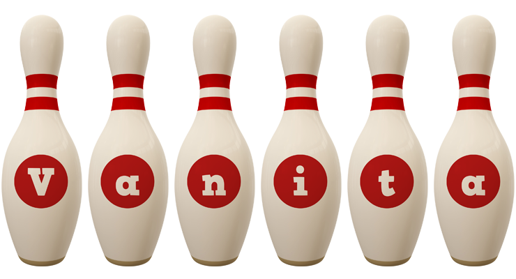 Vanita bowling-pin logo